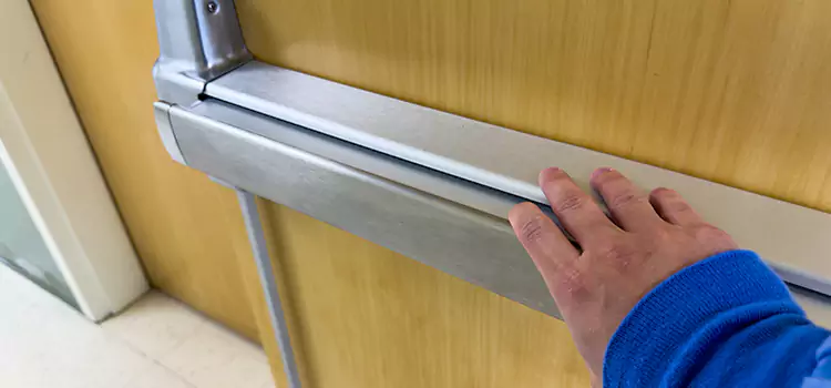 Installing a Push Bar on a Door Caldwell